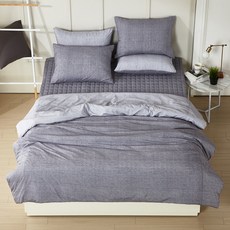 BELOCO Bodeurae The Day 韓國製半超細纖維被套, 灰色,