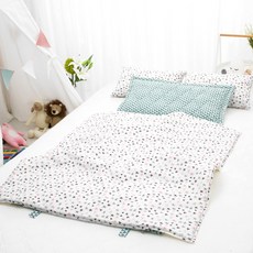 코니아일랜드 북유럽 블루패드 사계절용 라텍스 어린이집 낮잠이불세트 일체형 + 방수가방 랜덤 발송, 모던스타