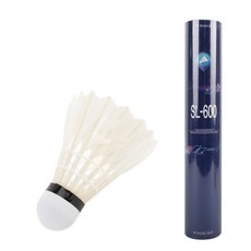 나이키 슬래진저 깃털 셔틀콕 12p SL-600, 화이트, 1개