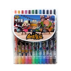 미니미월드 스낵월드 빙글색연필 16색, 12색