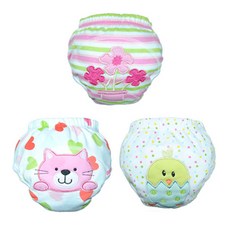 JOY MULTI 女童純棉如廁訓練褲3件組, 隨機出貨(粉色), 1組