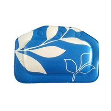 지이피 플라워 반신욕 욕조 베개 블루플라워, 1개