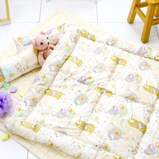 피플아이 유아동용 순면 차렵 3종 세트, 와우 옐로우