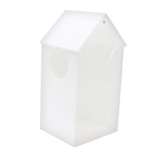 AOLO 倉鼠三角屋頂壓克力挖掘箱, 白色, 1個