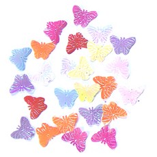 동성지공사 레인보우 나비 반짝이 장식 30mm, 혼합 색상, 1개