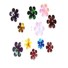 동성지공사 진달래 소 반짝이 장식 30mm, 혼합 색상, 1개