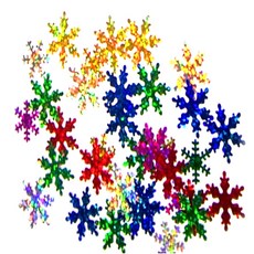 동성지공사 눈 대홀로그램 반짝이 장식 25mm, 혼합 색상, 1개