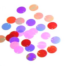 동성지공사 레인보우 원형 반짝이 장식 20mm, 혼합 색상, 1개