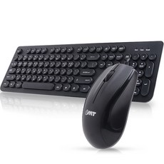 OMT 復古圓角鍵帽有線鍵盤+鼠標套組, OKM-RD1, 黑色的