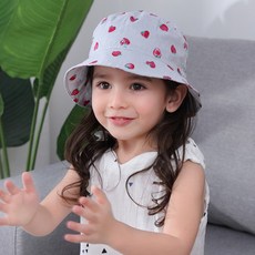 JOY MULTI 女童草莓印花漁夫帽
