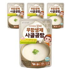 韓國 ivenet 孩童高湯調理包, 4包, 200g, 牛骨湯口味