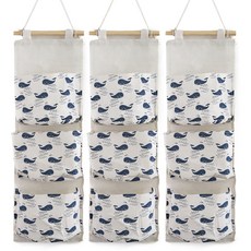 TOCTOC 北歐風格壁掛式收納袋 3入, 鯨