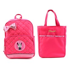 WINGHOUSE 迪士尼米妮蝴蝶結後背包手提包組 MK0227