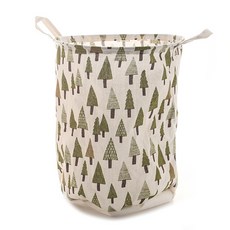 톡톡팬시 다용도 원평 패브릭 바구니, 트리, 1개