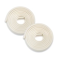 aguard L型防撞泡棉 超細款, 2m, 象牙白, 2入