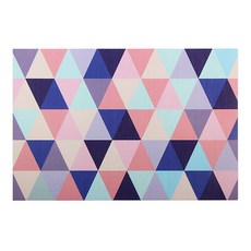 DM Corporation I Love Home 北歐風餐墊, 多色三角形, 45 x 30 cm, 1個