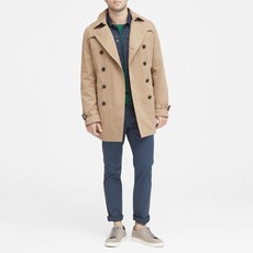 바나나리퍼블릭 남성용 방수 트렌치 코트