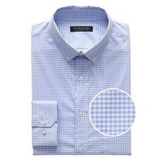 바나나리퍼블릭 남성용 슬림핏 테크 스트레치 체크무늬 면 셔츠