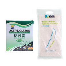XINYOU YPCOMPANY XY 活性炭 300g + 過濾棉 CF-060, 1套