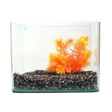 Fish Manager 人造橙水生植物套組魚缸, 混色