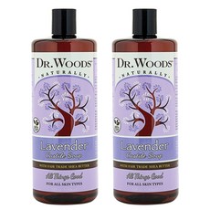 DR.WOODS 伍斯博士 乳木果油液態皂 薰衣草香, 946ml, 2瓶