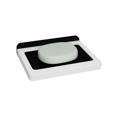 제니스 비누대 PVC발포, 화이트 + 블랙, 1개