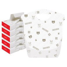 Kinibini 一次性防水圍兜, 混色, 12片, 5盒