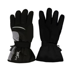 if flying 防寒滑雪板兩用滑雪手套 G2015-074, 灰色 + 黑色