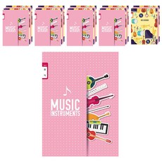 YOUNGART 適合女孩的 24 張樂譜筆記, 隨機發貨, 20件