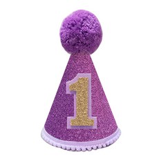 WOW PARTY KOREA 冠號 1 錐體, 紫色的, 1個