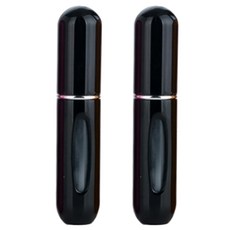 에이비엠코리아 프리미엄 펌핑식 향수공병 1.7 x 8 cm, 블랙, 2개