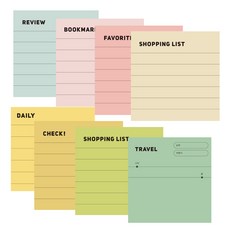 VIC DREAM 10種備忘錄便條紙 100入, 混色, 1套