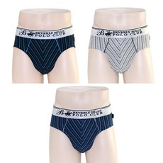 BEVERLY HILLS POLO CLUB 比佛利保羅 棉質彈性纖維男性三角內褲3件組