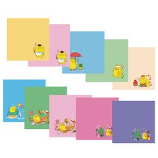 VIC DREAM 10種小豬系列便條紙 100入, 1套, 混色