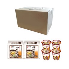 NONGSHIM 農心 牛骨湯麵 袋裝 110g 10包 + 杯裝 61g 4入, 1組