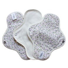 CottonRepublic 棉花共和國 布衛生棉 纖薄型 紫羅蘭色, 1入, 3個, 小型