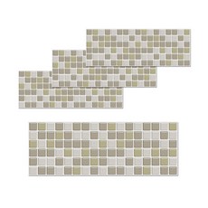 L.tree Bobo 方形磁磚 4入, 裂紋棕色