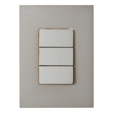 CHEIL ELECTRIC 3開關面板 青銅色, 1個