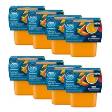 거버 망고 사과 트위스트 퓨레 113g x 2p, 8개, 망고 + 사과 혼합맛