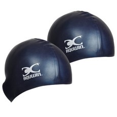 AQUWIN JPS Junior Plain 兒童泳帽 2入組, 海軍藍