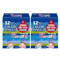 YOU&ME 2套可以用水塗寫和擦除的眼睛孩童筆, 12 種顏色