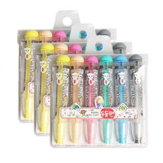 B&S 可塗鴉水洗塗鴉筆 動物造型 3入, 6色, 3套