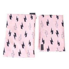 Moms Art便攜式雙面防水野餐墊+收納袋, 粉紅雷霆