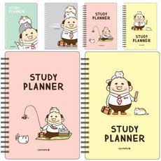 POPO FANCY 貓爸爸 學習計畫本 6p, 隨機出貨