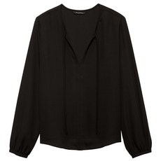 바나나리퍼블릭 여성용 쁘띠 타이넥 탑