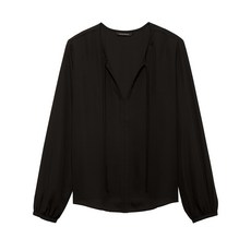 바나나리퍼블릭 여성용 타이넥 탑