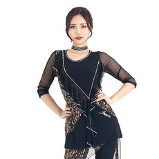 肚皮舞mall運動舞蹈服 LDT2300, 黑色的