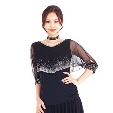 肚皮舞mall運動舞蹈服 LDT200, 黑色的