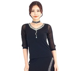 肚皮舞mall運動舞蹈服 LDT800, 黑色的