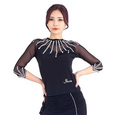 肚皮舞mall運動舞蹈服 LDT1900, 黑色的